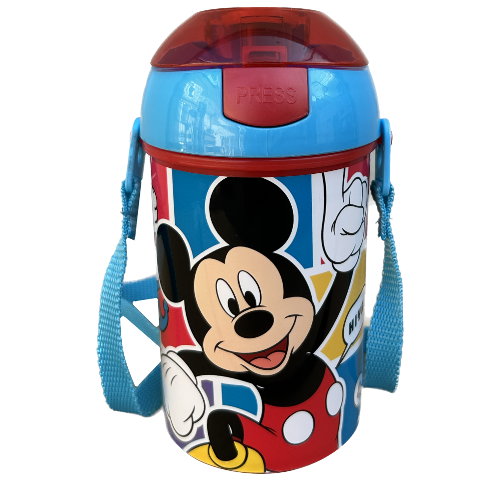 BORRACCIA POP-UP TOPOLINO BOTTIGLIA IN PLASTICA CON TRACOLLA 450 ML - ST74369