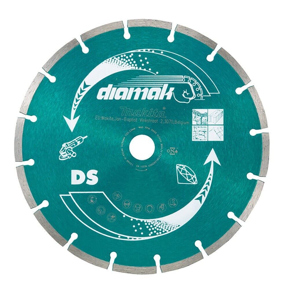 Disco diamantato Ø115mm foro 22,23mm Makita D-80070