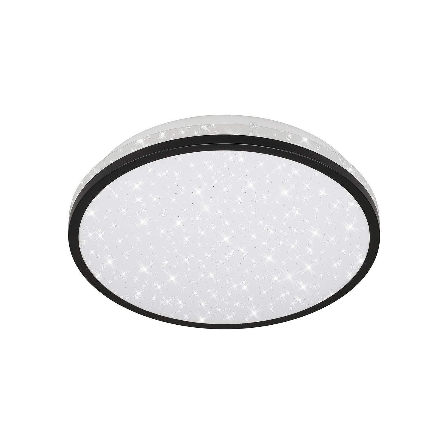 Plafoniera Moderna Acorus Black Spalsh Plastica Nero Led Integrato 12W 4000K