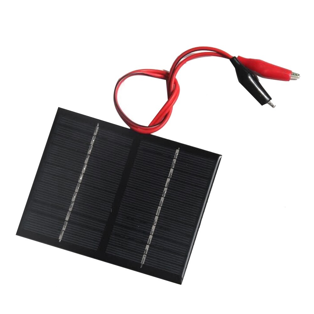 1 Pannello Solare 12V 1,5W con Clip per Piccoli Elettrodomestici P2S69096