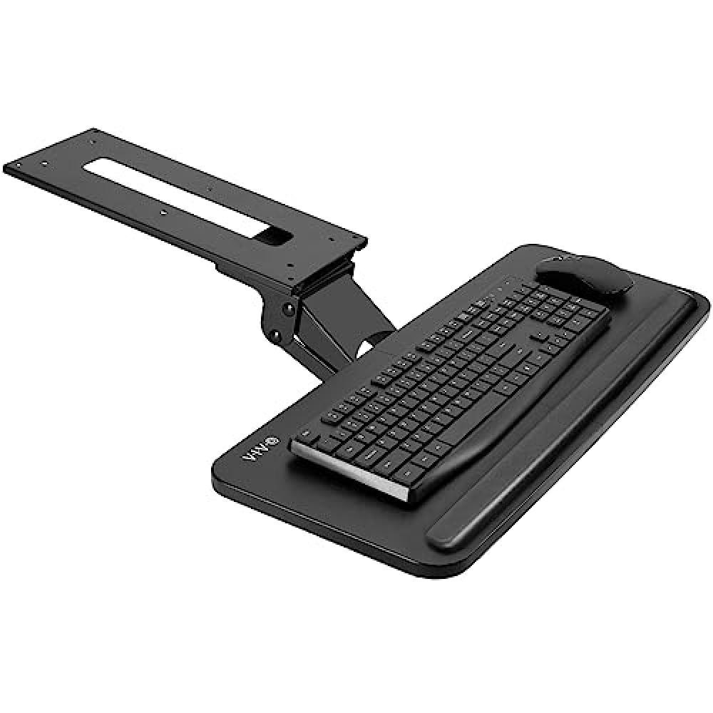 (TG. Keyboard Tray - black) VIVO Adjustable Computer Keyboard & Mouse Platform T