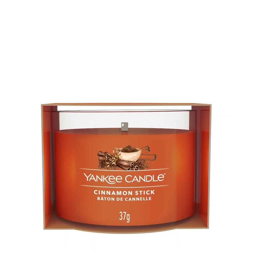 YANKEE CANDLE CANDELA VOTIVE IN VETRO SINGOLA CINNAMON STICK