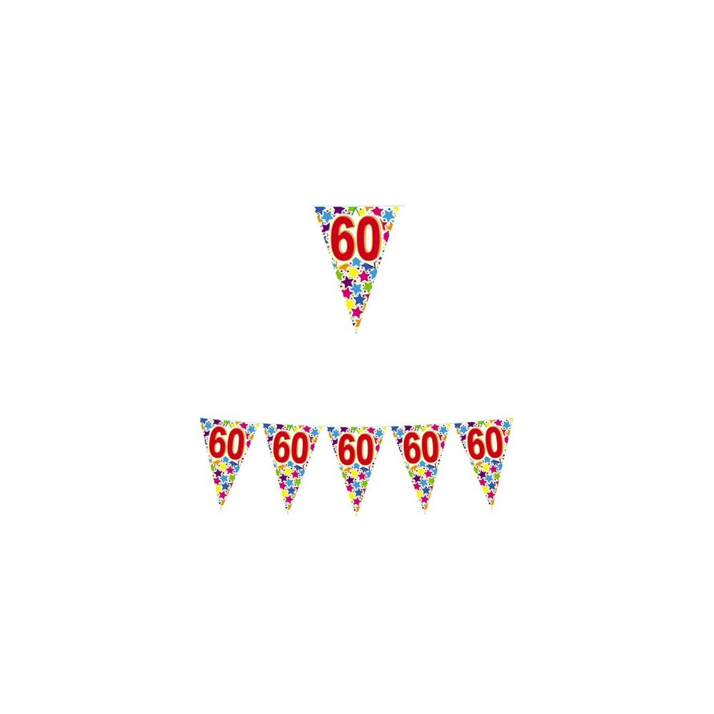 Bandierina Festone 60 Anni Compleanno Addobbi Decorazioni