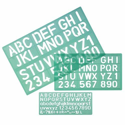 STENCIL LETTERING SET 10/20/30 8500S (r3T)