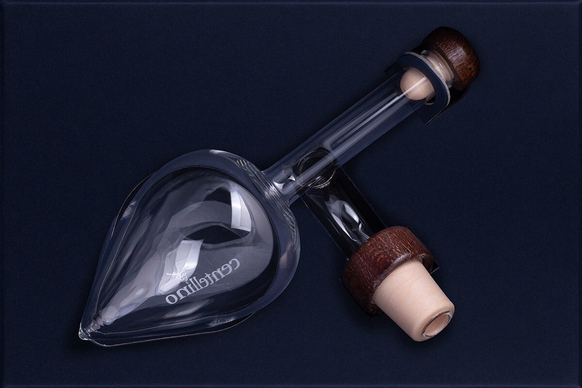 Centellino decanter aeratore monodose in vetro soffiato per vini 100ml