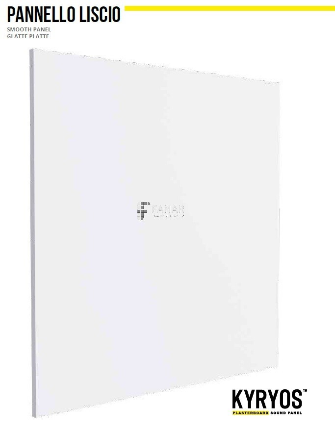 ITP  PANNELLI CONTROSOFFITTO KYRYOS CARTONGESSO LISCIO 60X60x0,95 (6PZ) 2,16 MQ