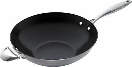 SCANPAN, Set Wok con griglia e bacchetta, 32 cm (E0F)
