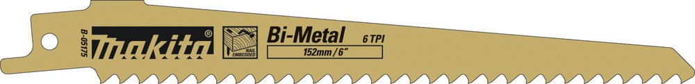 Set 5 Lame BIM per seghetto diritto, 152x1,25 mm B-05175 per legno Makita