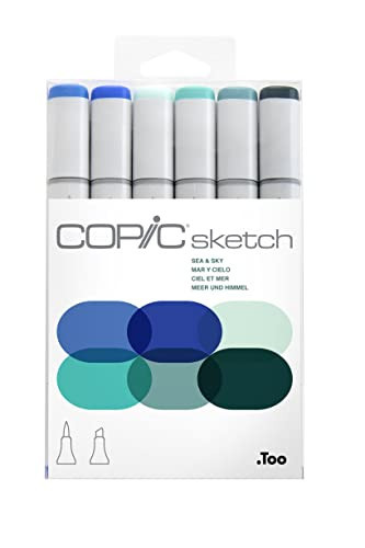COPIC Sketch Set 21075664, No, 6 unità (Q6c)
