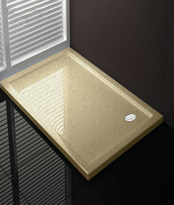 Piatto doccia 65x110 cm altezza 4 cm colore crema