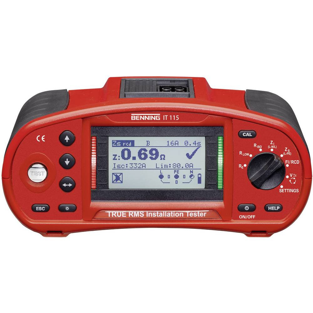 Benning IT 115 Tester per installazioni Norma VDE 0100, 0105