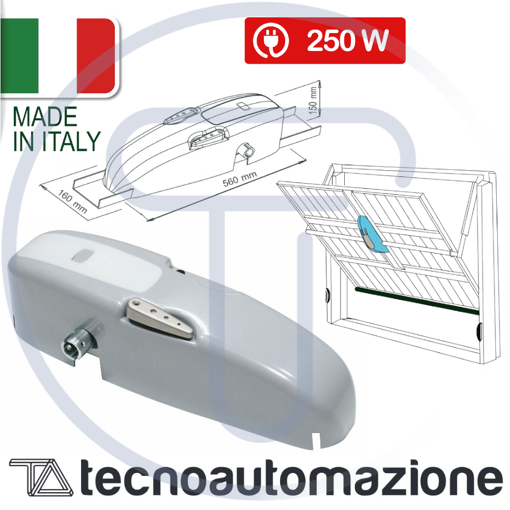 Motore elettromeccanico B09 porte basculanti garage Tecno Automazione MBD09VT