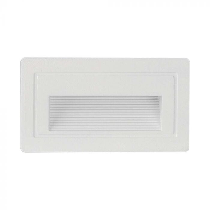 V-TAC VT-1130 Lampada segnapasso LED 3W applique da parete rettangolare bianco I