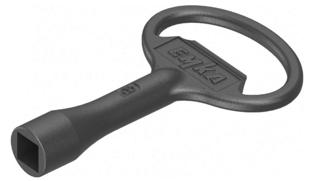 Chiave per inserto quadro 8 in zama nero 1004-02 EMKA