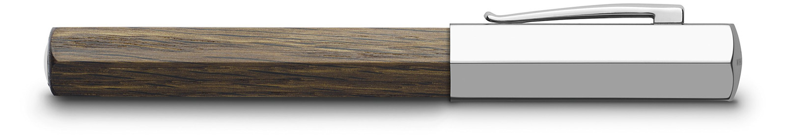 Faber-Castell 147581 Penna stilografica Ondoro in legno di quercia bruna, (a0Q)