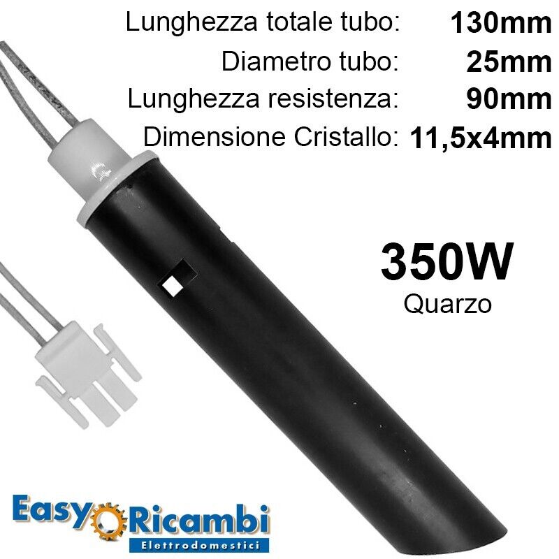 Kit Candeletta al QUARZO 350W Resistenza accensione stufa a pellet ANSELMO COLA