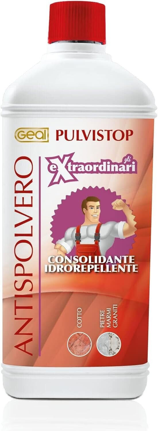 IDROREPELLENTE BASE ACQUA PULVISTOP LT.1  ANTISPOLVERO CONSOLIDANTE GEAL