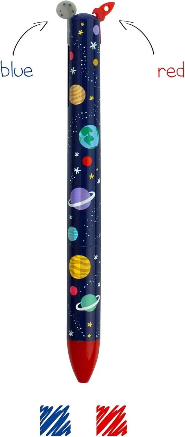Legami- Penna scatto Space 2 Colori, Ink Blu e Rosso 1 mm- 8051739307306