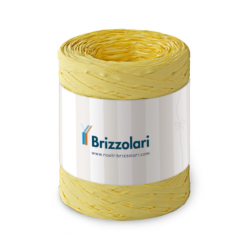Rotolo di Rafia Giallo per festa di laurea e per festa delle Donne 5mm x 200mt.