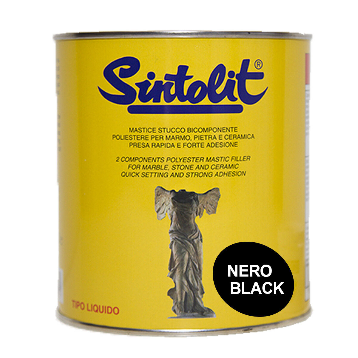 Sintolit Stucco Mastice per Marmo Nero liquido ml.750