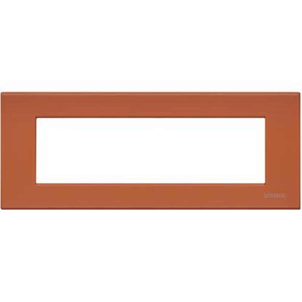 LIGHT - PLACCA 7 POSTI ROSSO GOMMA  - BTICINO LEGRAND N4807RE