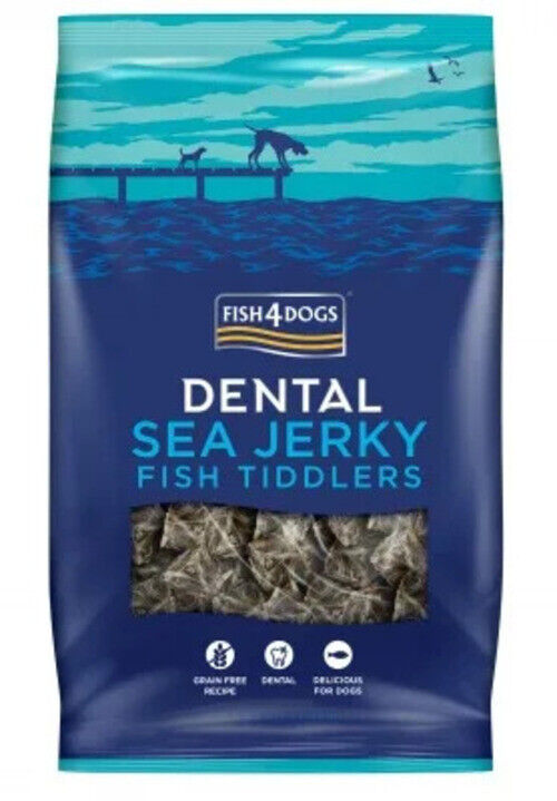Fish4Dogs Natural Dog Treat Dental Sea Jerky Fish Tiddlers 15 g/115 g/575 g