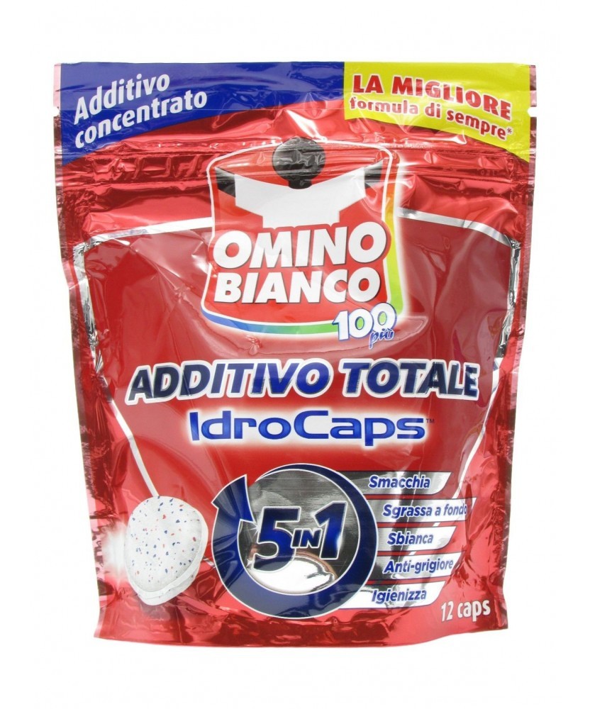⬆️ OMINO BIANCO ADDITIVO totale IDROCAPS PZ.12  INPROMO