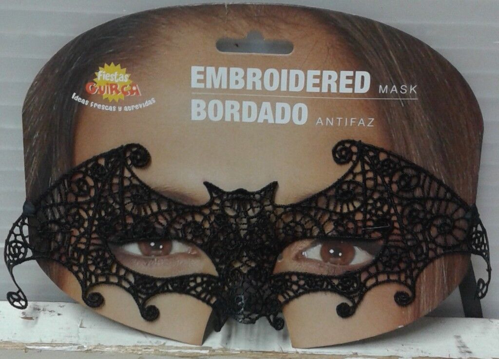 CARNEVALE MASCHERA  RICAMATA PIPISTRELLO