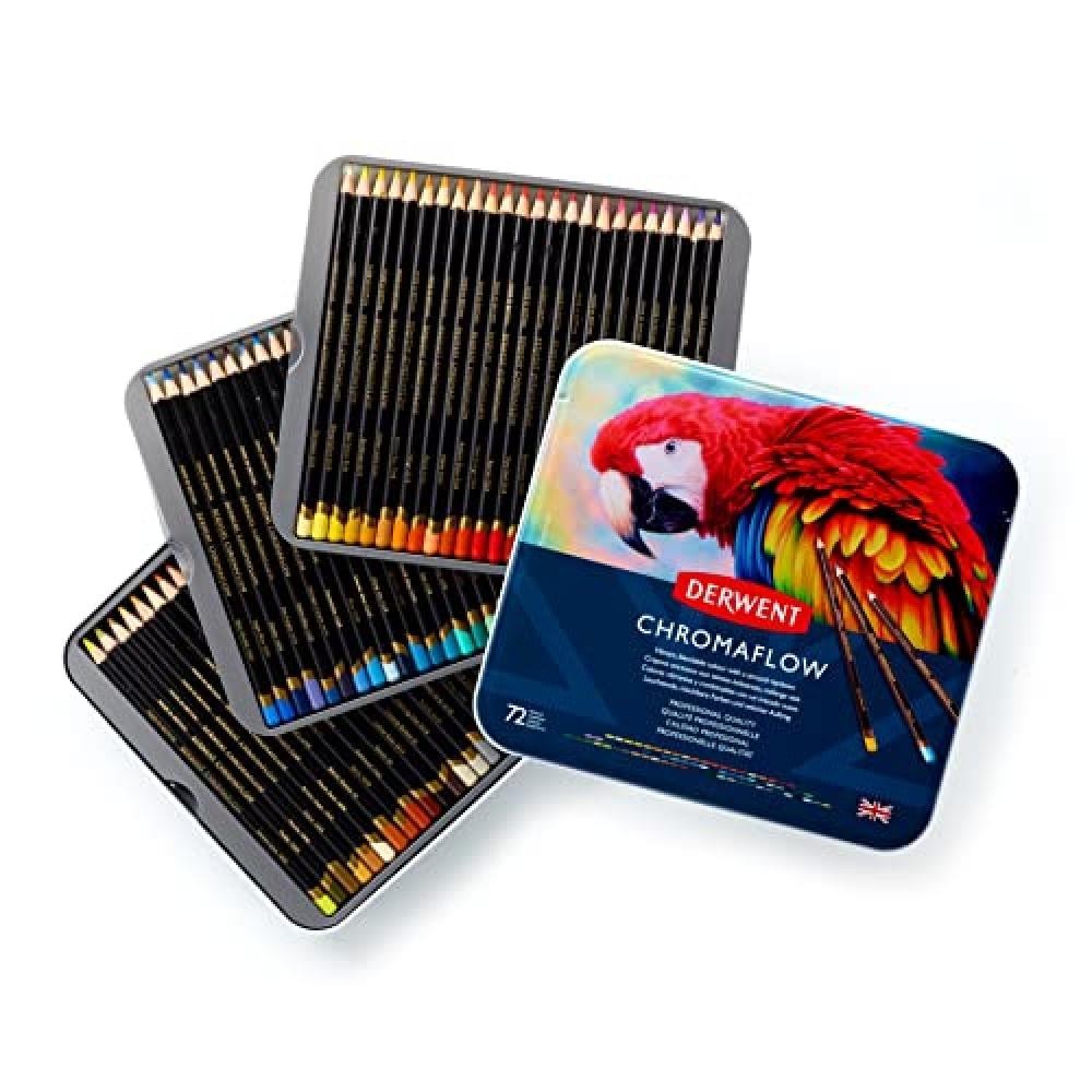 (TG. 72 Unit  (Confezione da 1)) Derwent Chromaflow Set di 72 Matite con Corpo R