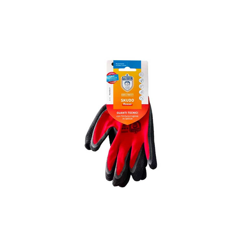 Dr Protec Guanti Da Lavoro Riutilizzabili Colore Rosso Taglia M
