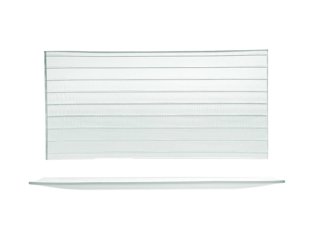 Set H&H new Striped  6 Piatti, Vetro, 33x16cm