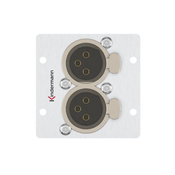 3161865 Kindermann Kindermann 7444000579 presa energia 2 x XLR Alluminio