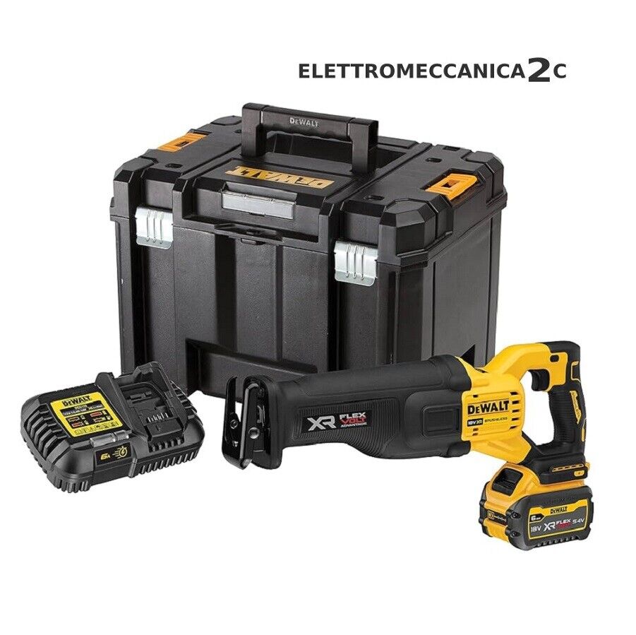 DEWALT DCS386T1-QW sega universale 18/54v brushless 1x6ah max taglio 300mm tstak