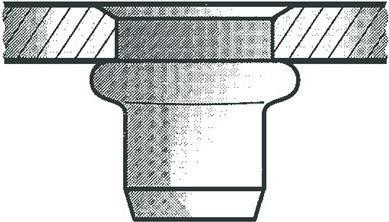 Gesipa Blind Rivet Nut DXL 6x12.0mm M4 Sta Kleinkopf 500 St. Gesipa (6420613)