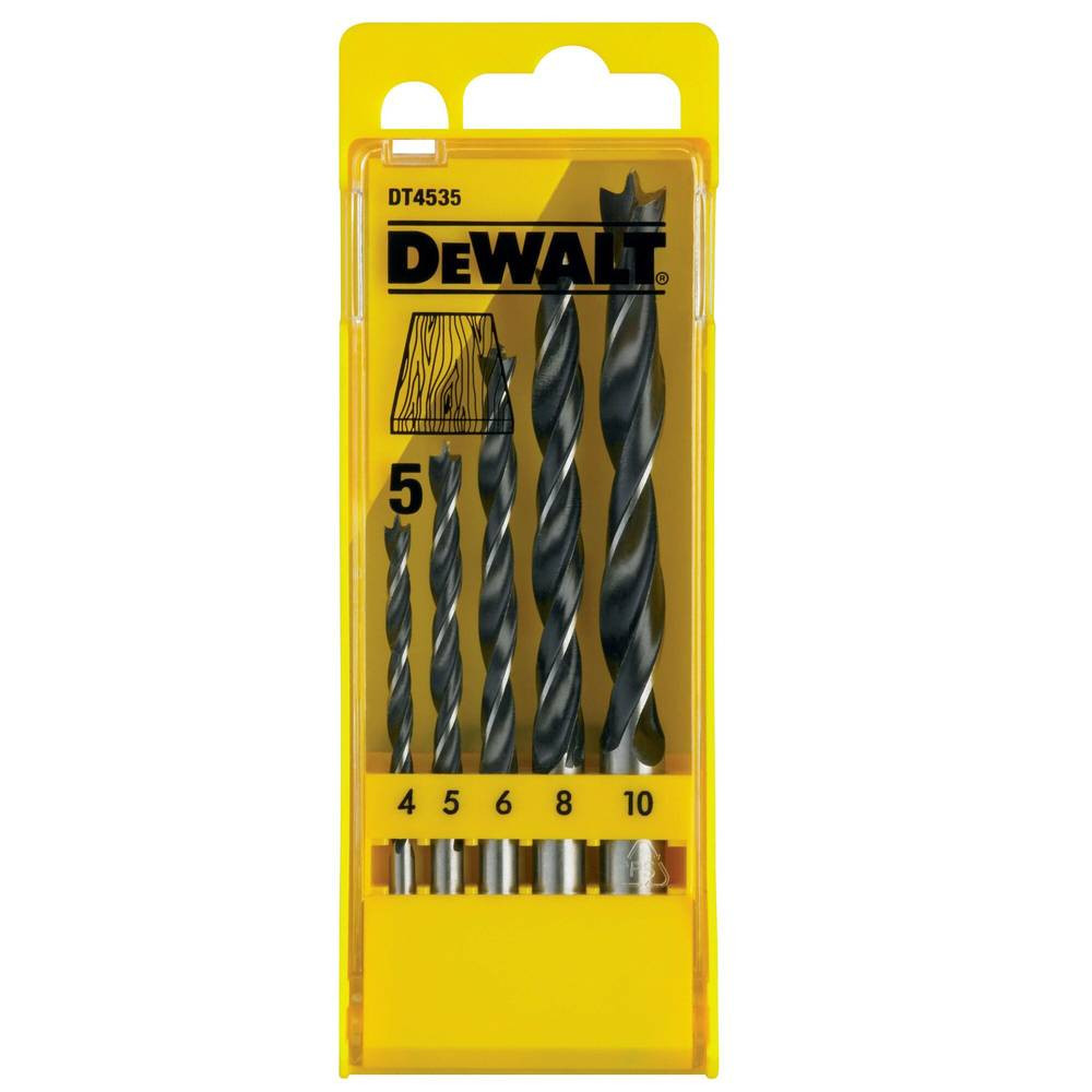 DEWALT DT4535-QZ Kit punte a spirale da legno 5 parti 5 pz.