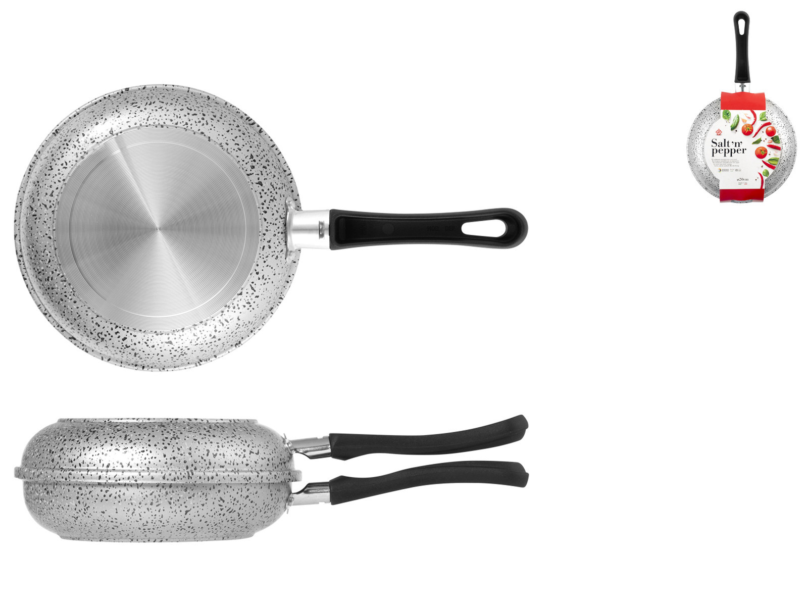 Fornetto Alto Antiaderente Home Salt N'Pepper Ø20Cm