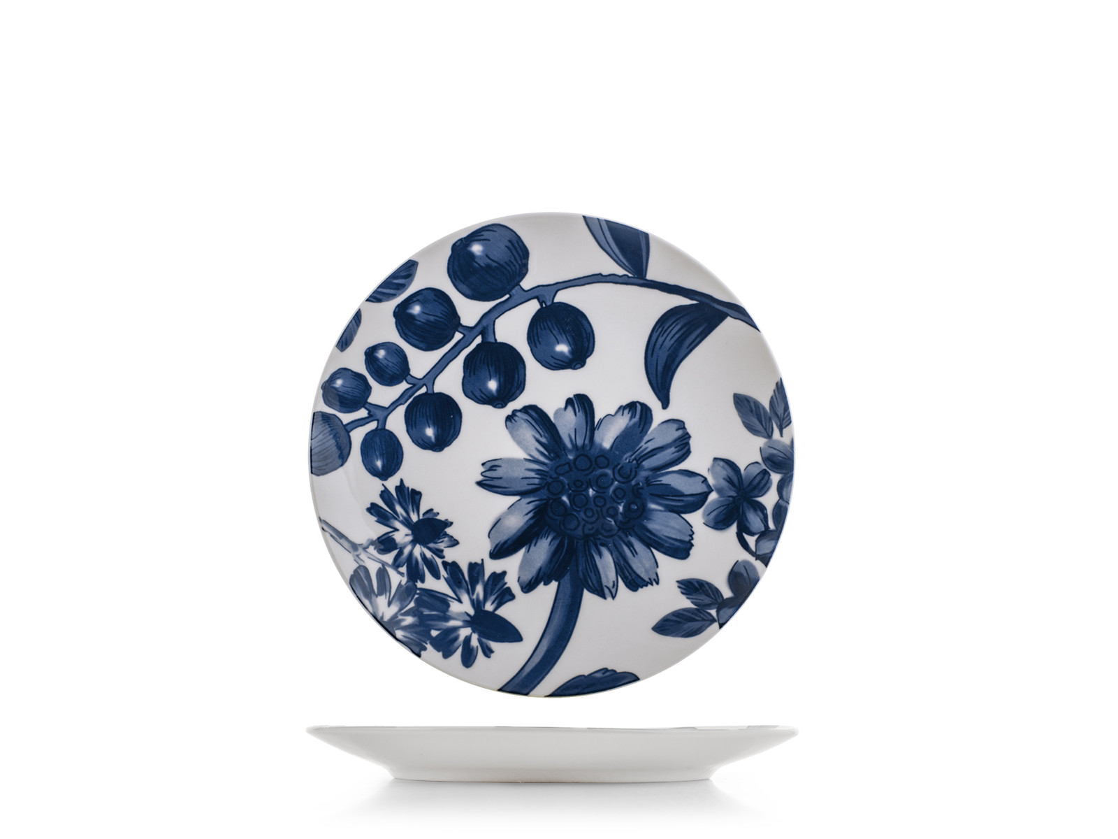 H&H Set 6 Piatti Frutta Grandiflora Cm 19
