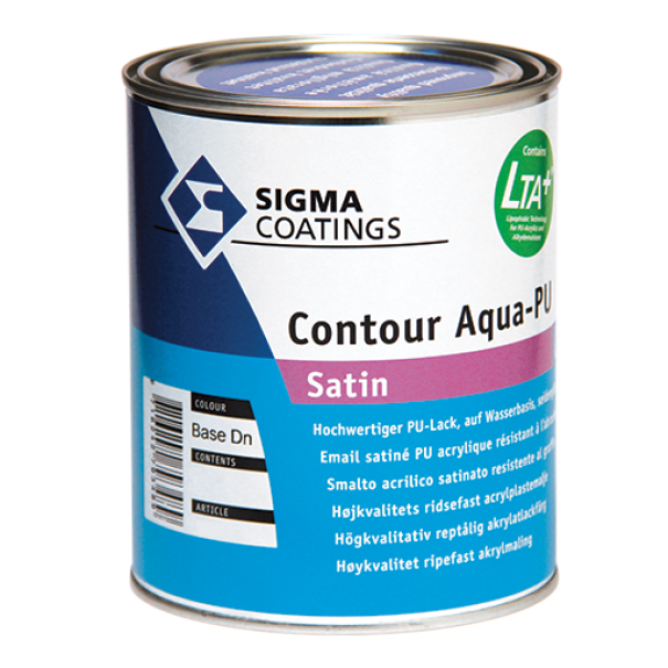 Smalto all’acqua satinato super resistente Sigma contour aqua pu satin bianco