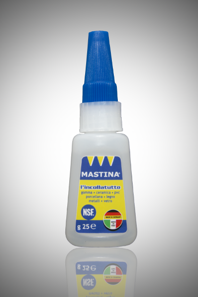 Mastina incollatutto istantaneo flessibile liquido 25gr cianoacrilato
