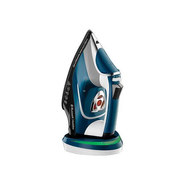 Russell Hobbs Cordless One Temperature Ferro a vapore Ceramica 2600 W Nero, Blu,