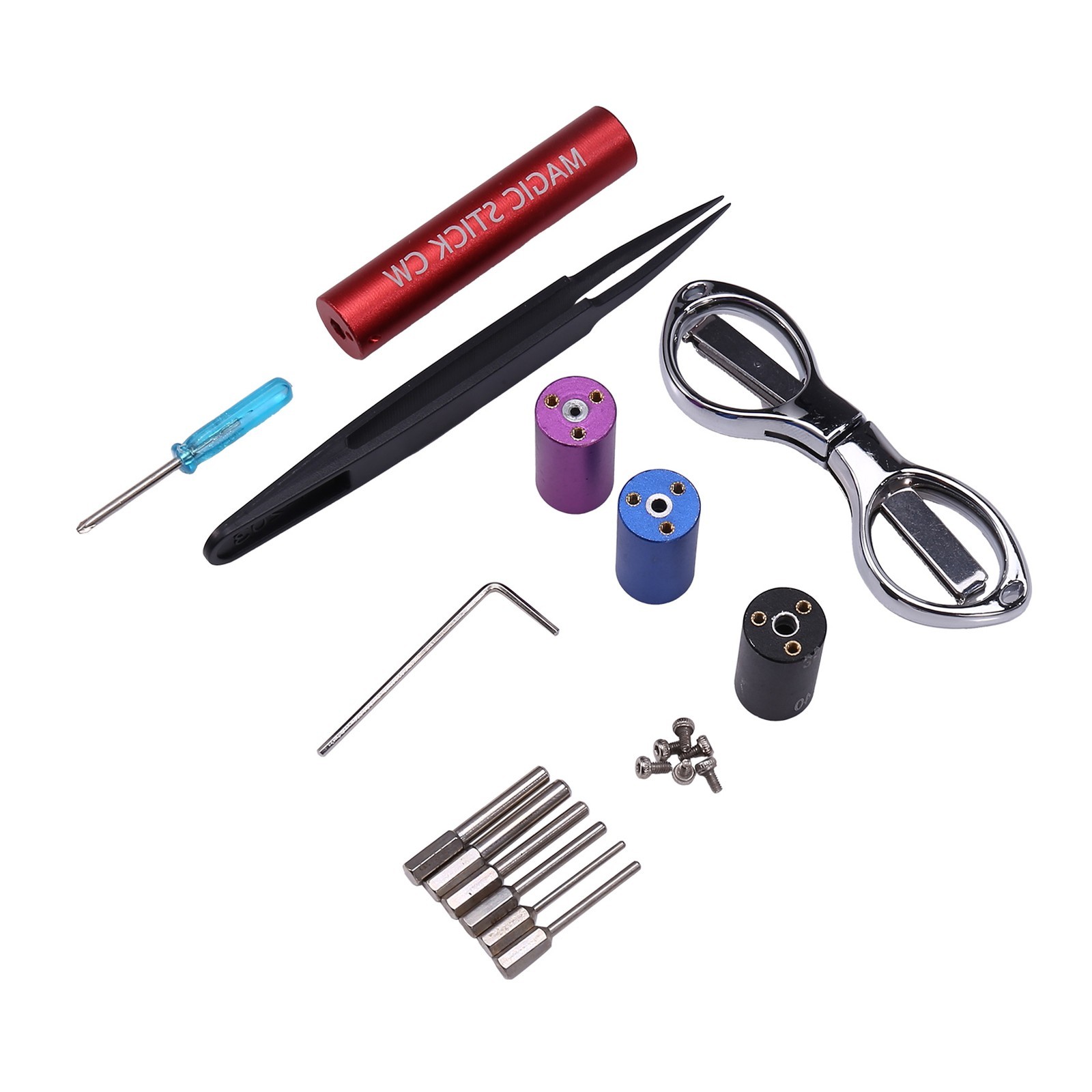 2X(Kit di Attrezzi  per Bobine CW-20/ CW-25/ CW-30 Forbici Pinzette6505