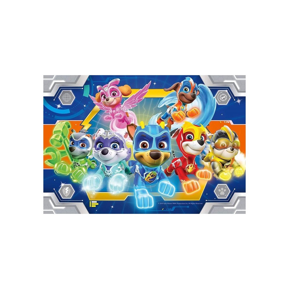 Cialda in Ostia Paw Patrol-Mighty Pups per Decorazione di Torte per Compleanni e