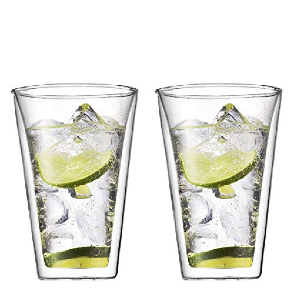 (TG. 0.4 L) Bodum Canteen 10110-10 Set 2 bicchieri 0,4 l - NUOVO
