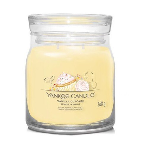 YANKEE CANDLE IN VASO MEDIO VANILLA CUPCAKE