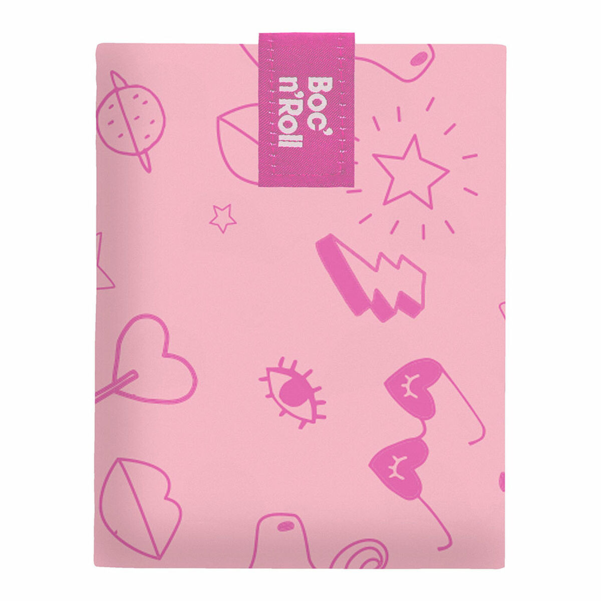 Porta Panino Roll'eat Boc'n'roll Essential Paint Unicorn Rosa [11 x 15 cm]