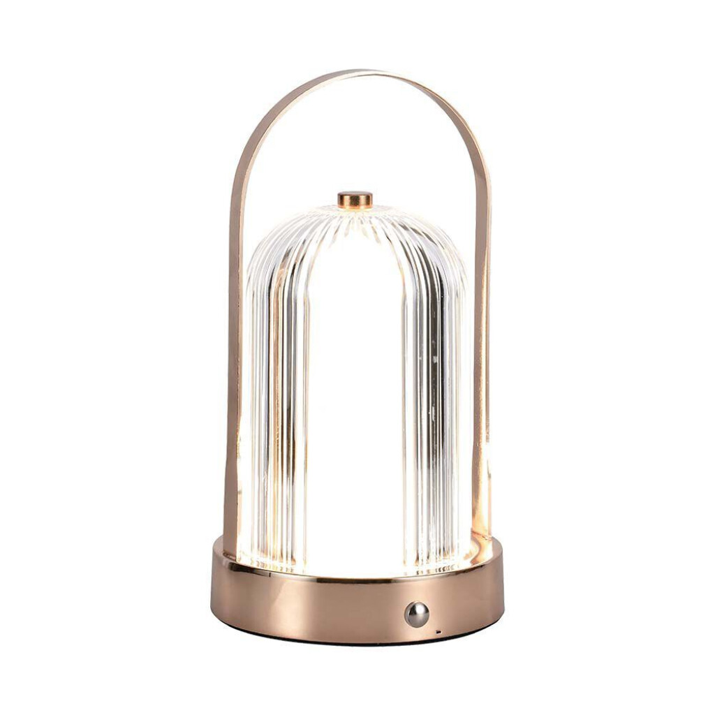 Led Table Lamp 1800mah Battery D:120*190 Antique Bronze Plating Body 3in1