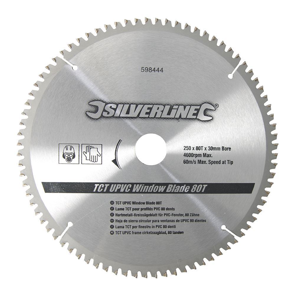 Silverline - Lama in TCT per finestre in uPVC 80 denti