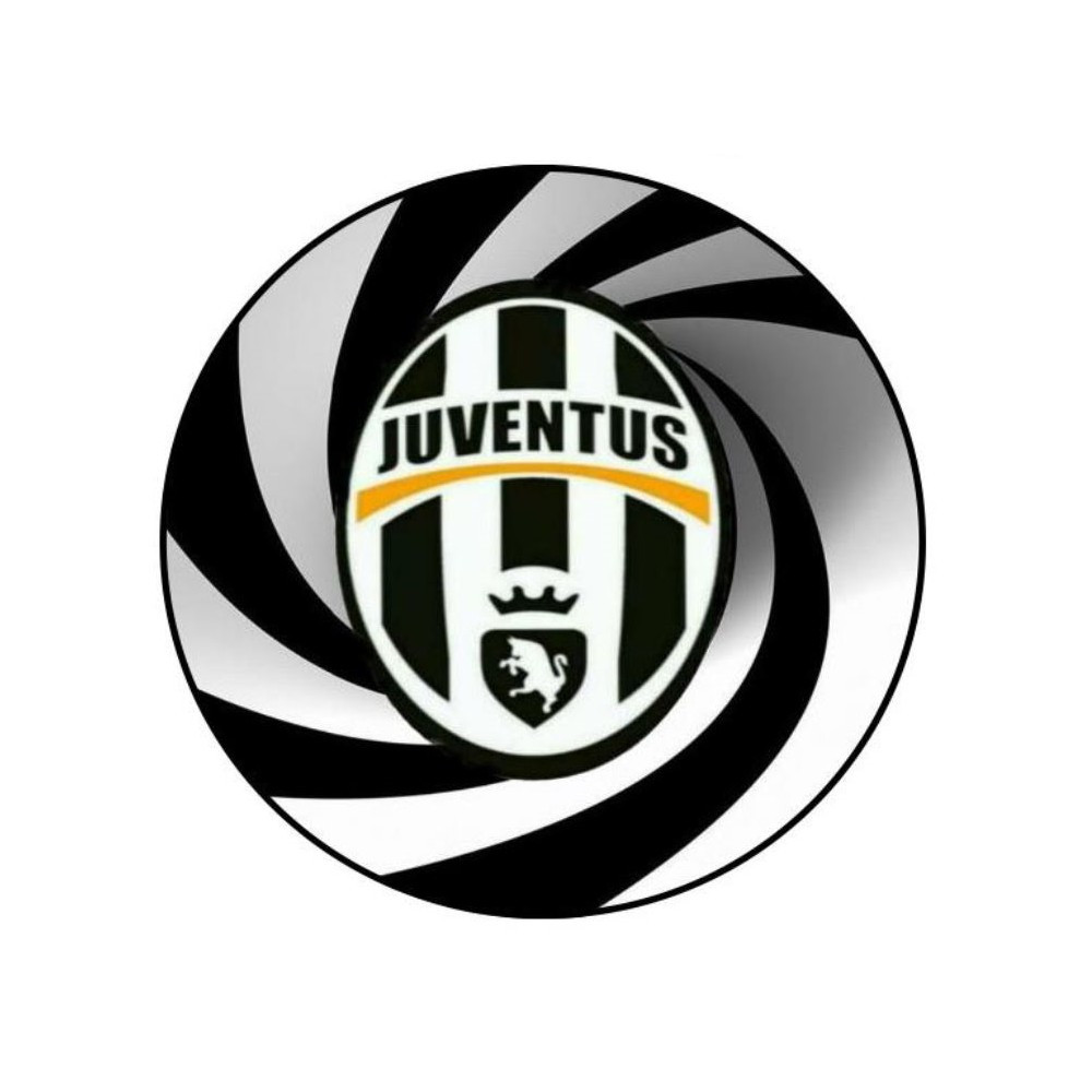 Cialda In Ostia  Scudetto Juventus Calcio Per Torta Dischi Commestibile