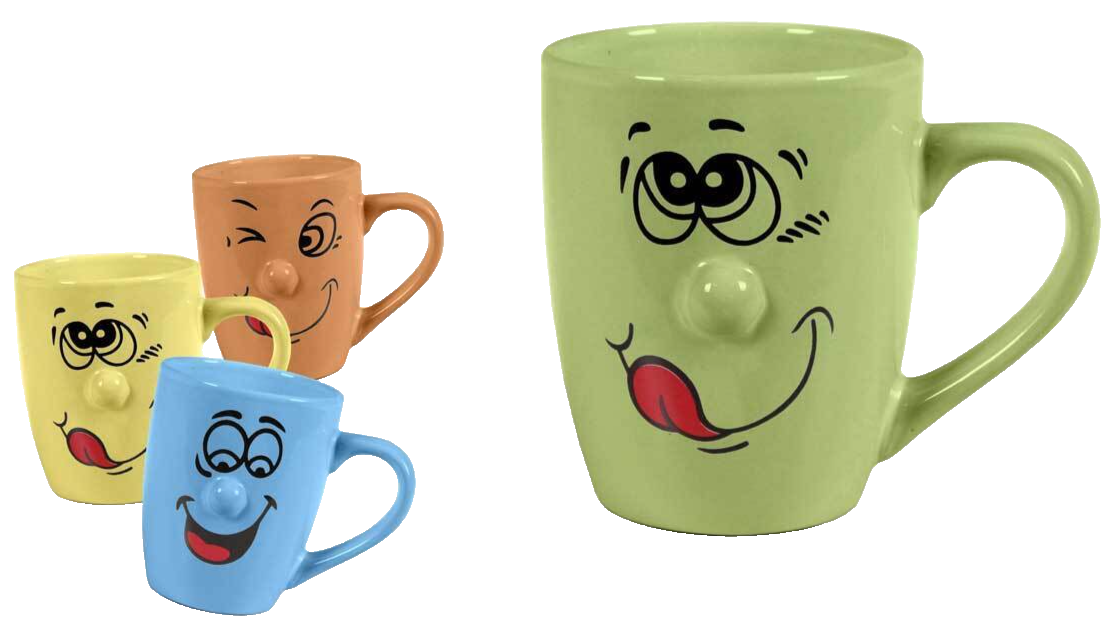 TAZZA MUG LATTE CAFFè TE TISANE THE CIOCCOLATA COLAZIONE EMOCTION VISO 315 ML
