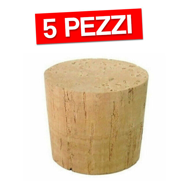 TAPPO TAPPI IN SUGHERO PER DAMIGIANA 5 PZ MM. 55 (10653)